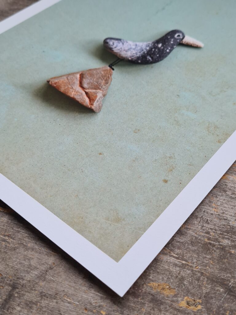 Artprint 'Wij zijn even naar de verte'