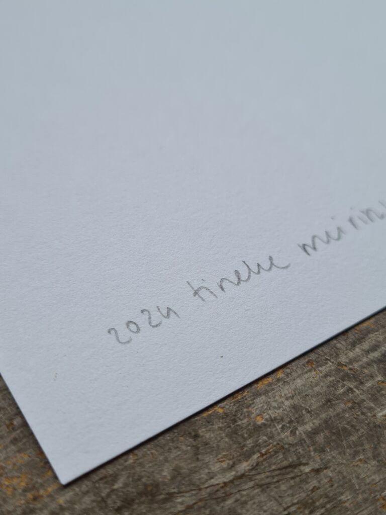 Artprint 'Wij zijn even naar de verte'